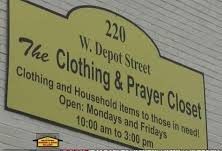 clothing and prayer closet